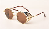 Retro Round UV400 Steampunk Sunglasses