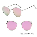 Mirror Metal Round Sunglasses