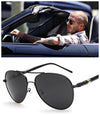 Classic Polarized Black Pilot Sunglasses 