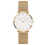 Stainless Steel Mesh Rose Gold Watch