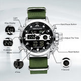 Sport Waterproof Watch with Nylon Strap