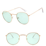 Mirror Metal Round Sunglasses