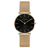 Stainless Steel Mesh Rose Gold Watch