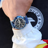 Blue Dial Chronograph Watch