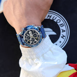 Blue Dial Chronograph Watch