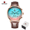 Fashion Color Chronograph Watch with Bright Glass