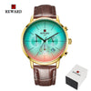 Fashion Color Chronograph Watch with Bright Glass