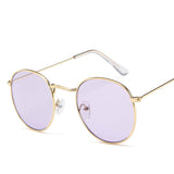 Mirror Metal Round Sunglasses