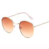 Mirror Metal Round Sunglasses