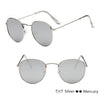 Mirror Metal Round Sunglasses