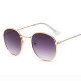 Mirror Metal Round Sunglasses