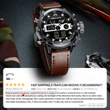 Multifunction Waterproof Luminous Wristwatch