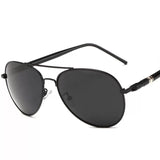 Classic Polarized Black Pilot Sunglasses 