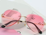 Gradient Rimless Sunglasses