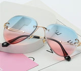 Gradient Rimless Sunglasses