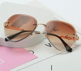 Gradient Rimless Sunglasses