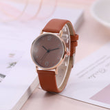 Top Style Fashion Women's Classic Watch with Leather band