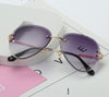 Gradient Rimless Sunglasses