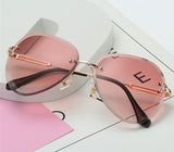 Gradient Rimless Sunglasses