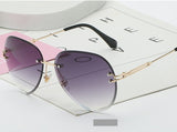 Gradient Rimless Sunglasses