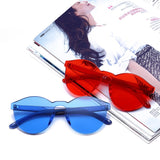 Rimless Vintage Round Mirror Sunglasses