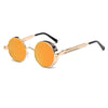 Metal Round Steampunk Sunglasses