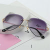 Gradient Rimless Sunglasses