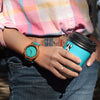 Couple Blue Wooden Watch