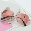 Gradient Rimless Sunglasses