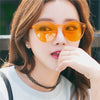 Rimless Vintage Round Mirror Sunglasses