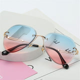 Gradient Rimless Sunglasses