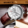 Casual Quartz Watch with Leather Strap