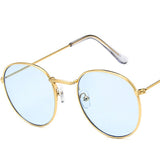 Mirror Metal Round Sunglasses