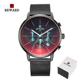 Fashion Color Chronograph Watch with Bright Glass