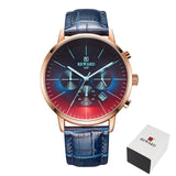 Fashion Color Chronograph Watch with Bright Glass