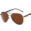 Classic Polarized Black Pilot Sunglasses 