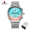 Fashion Color Chronograph Watch with Bright Glass