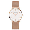 Stainless Steel Mesh Rose Gold Watch