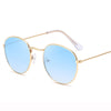 Mirror Metal Round Sunglasses