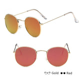 Mirror Metal Round Sunglasses