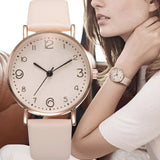 Top Style Fashion Women's Classic Watch with Leather band