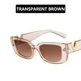 Retro Frame Rectangle Sunglasses