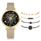 Crystal Rhinestone Bracelet Watch Set