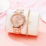 Geneva Classic Luxury Rhinestone Watch