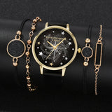 Crystal Rhinestone Bracelet Watch Set