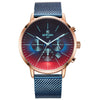 Fashion Color Chronograph Watch with Bright Glass