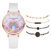 Crystal Rhinestone Bracelet Watch Set