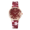 Embossed Flowers Watch