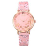 Embossed Flowers Watch