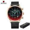 Fashion Color Chronograph Watch with Bright Glass